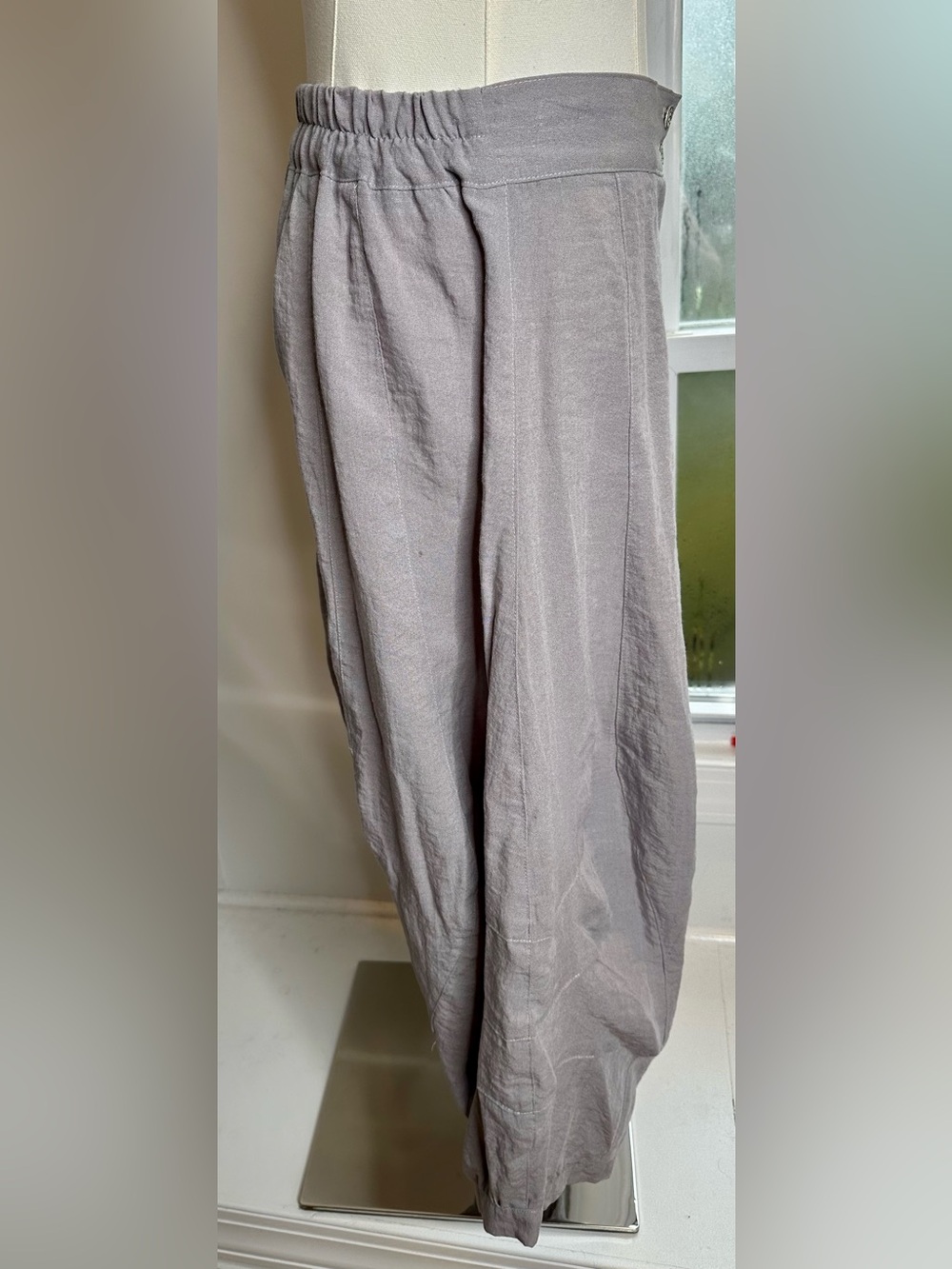Sarafina Paris Made in France Balloon Harem Pants Gray Size 1 - Picture 4 of 9